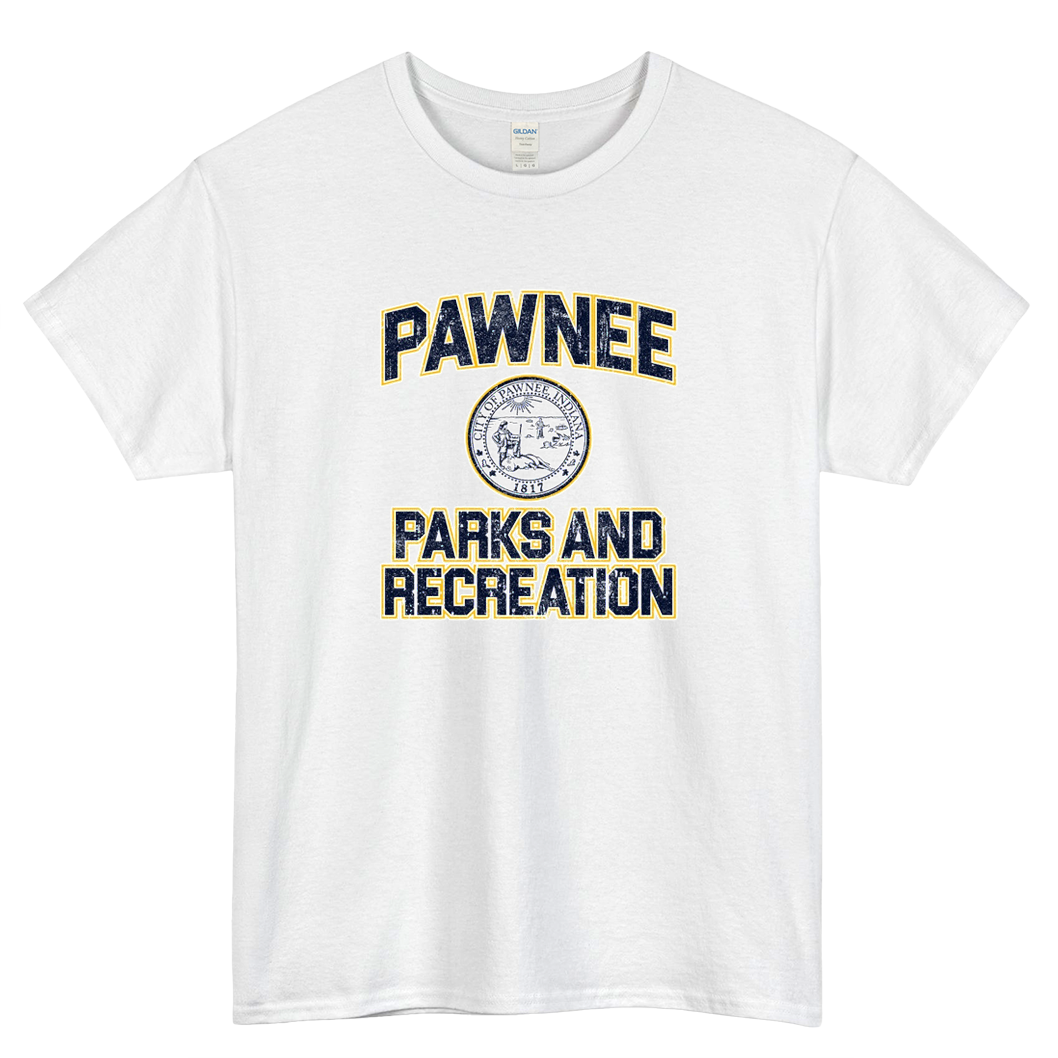 Pawnee Parks and Recreation Logo Mens Unisex Short Sleeve T-Shirt Size S-3XL - P