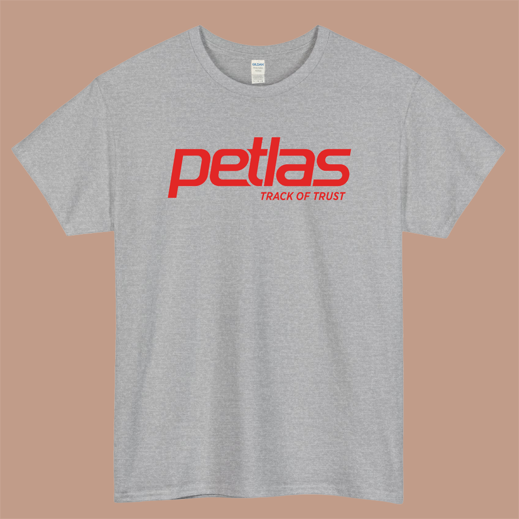 Petlas Tyres Logo Mens Unisex Short Sleeve Gray T-Shirt Size S-3XL