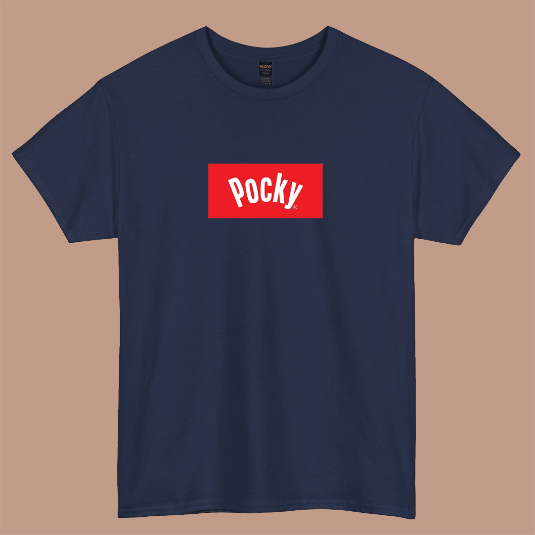 pocky logo short sleeve t shirt S-3XL-P
