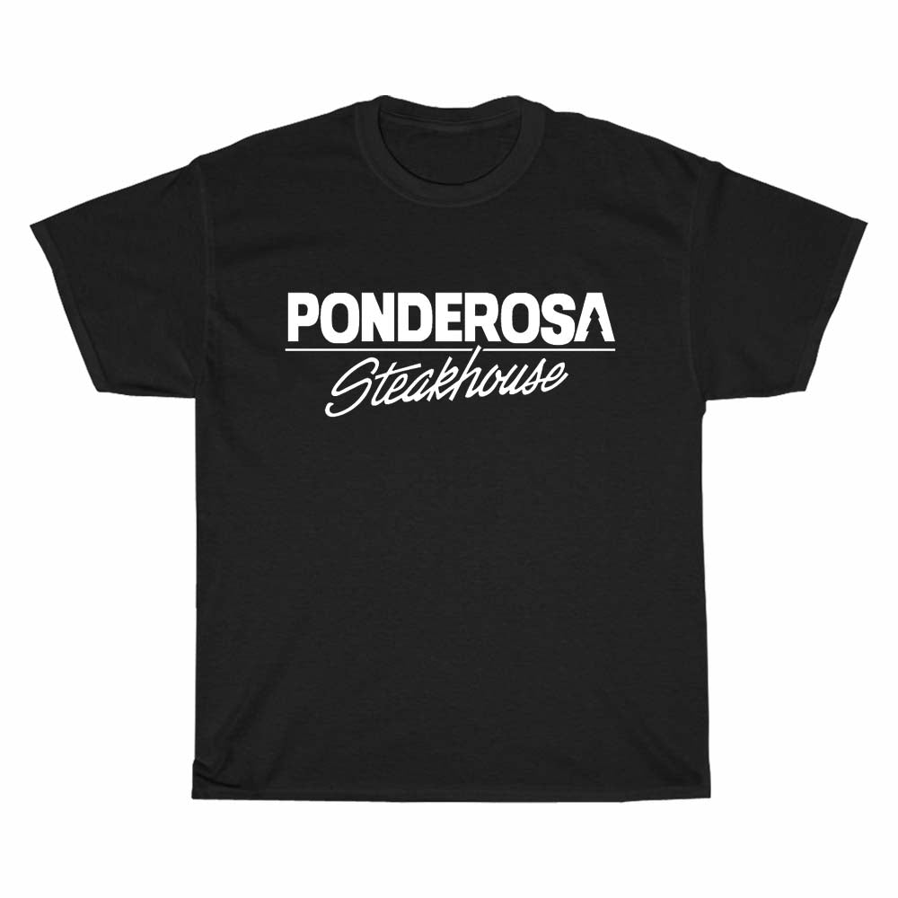 Ponderosa Steakhouse logo Men's Unisex T Shirt Size S to 3XL