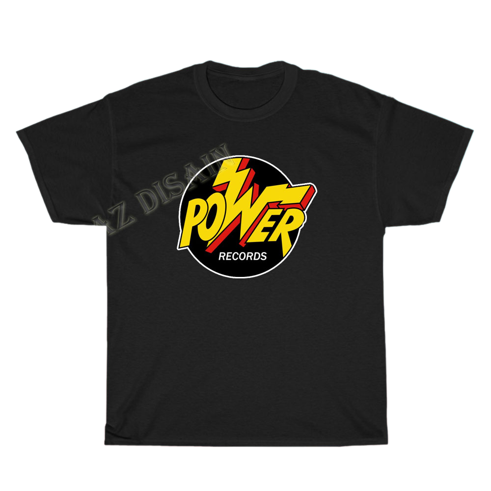 Power Records Logo Men's Unisex T Shirt Size S to 3XL