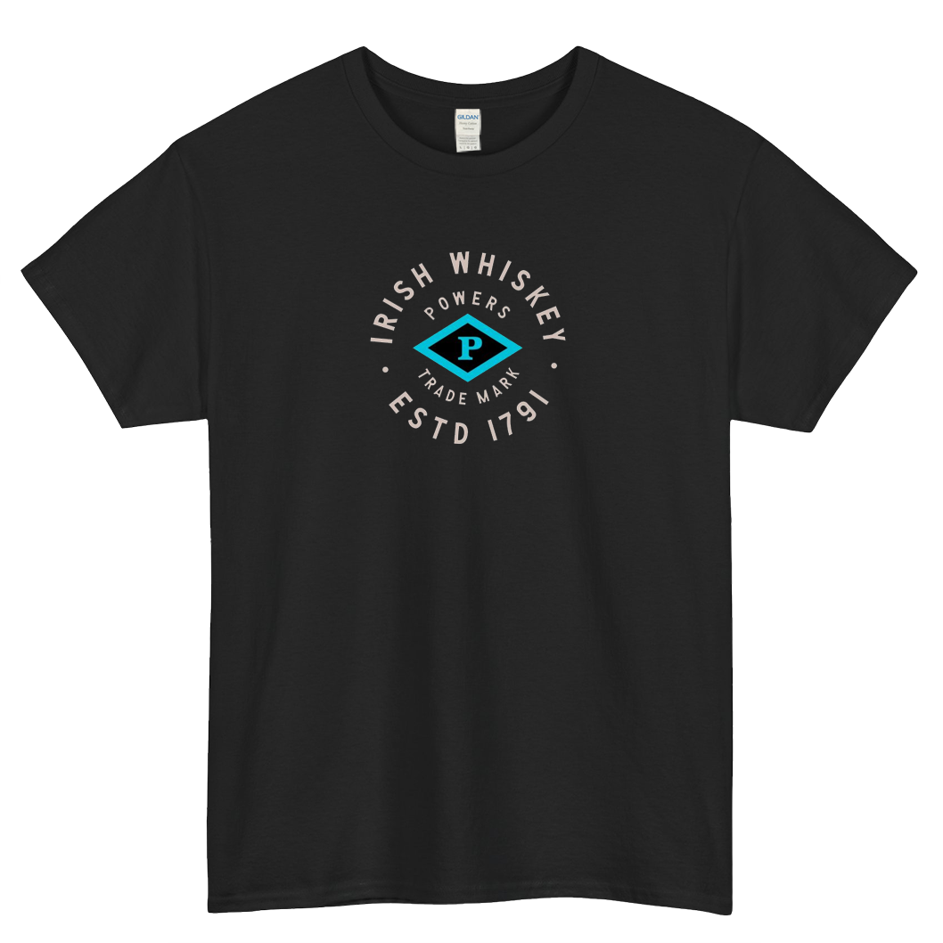 Powers Irish Whiskey Logo SHORT SLEEVE T SHIRT -P