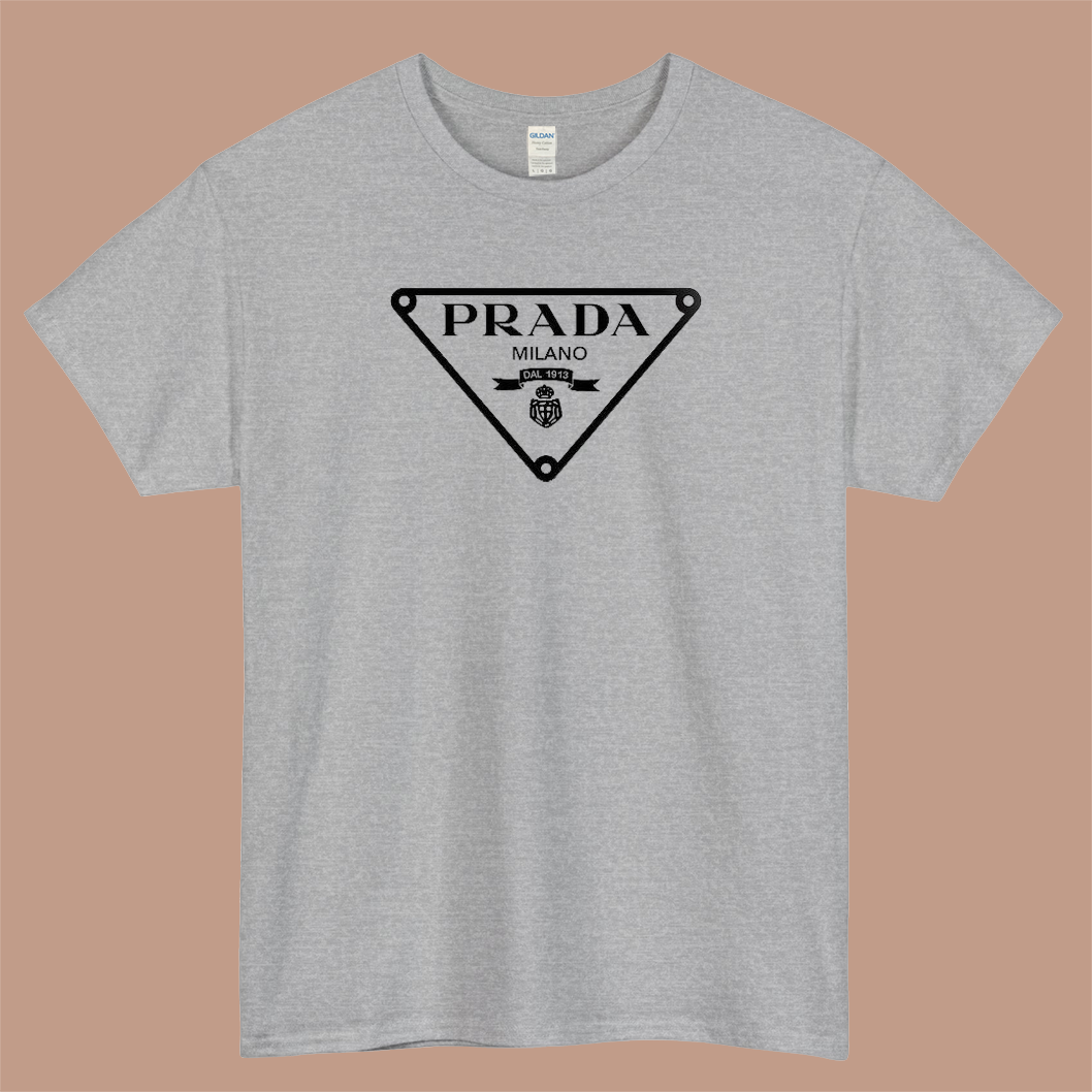 Prada Milano Logo Mens Unisex Short Sleeve T-Shirt Size S-3XL