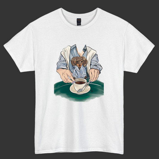 Puppy morning routine logo short SLEEVE T SHIRT -P