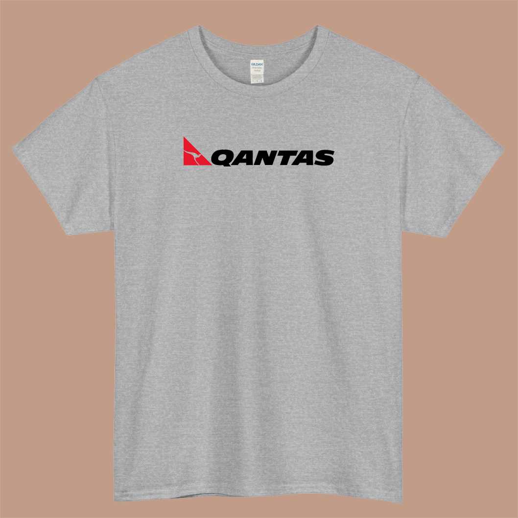 Qantas Logo Mens Unisex Short Sleeve T-Shirt Size S-3XL - P