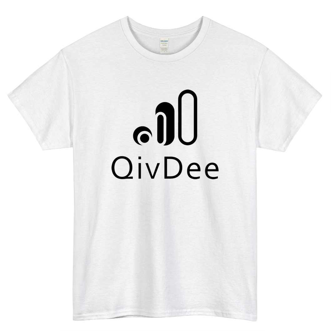 QivDee Logo Mens Unisex Short Sleeve T-Shirt Size S-3XL - P