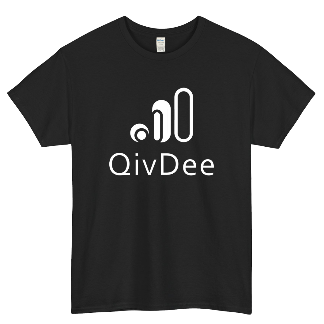 QivDee Logo Mens Unisex Short Sleeve T-Shirt Size S-3XL - P