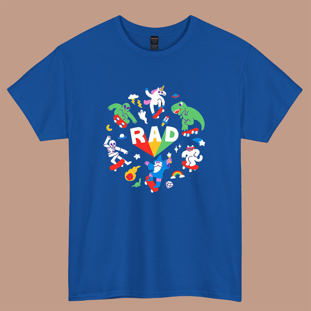 Rad Pals Photographic logo short SLEEVE T SHIRT -P