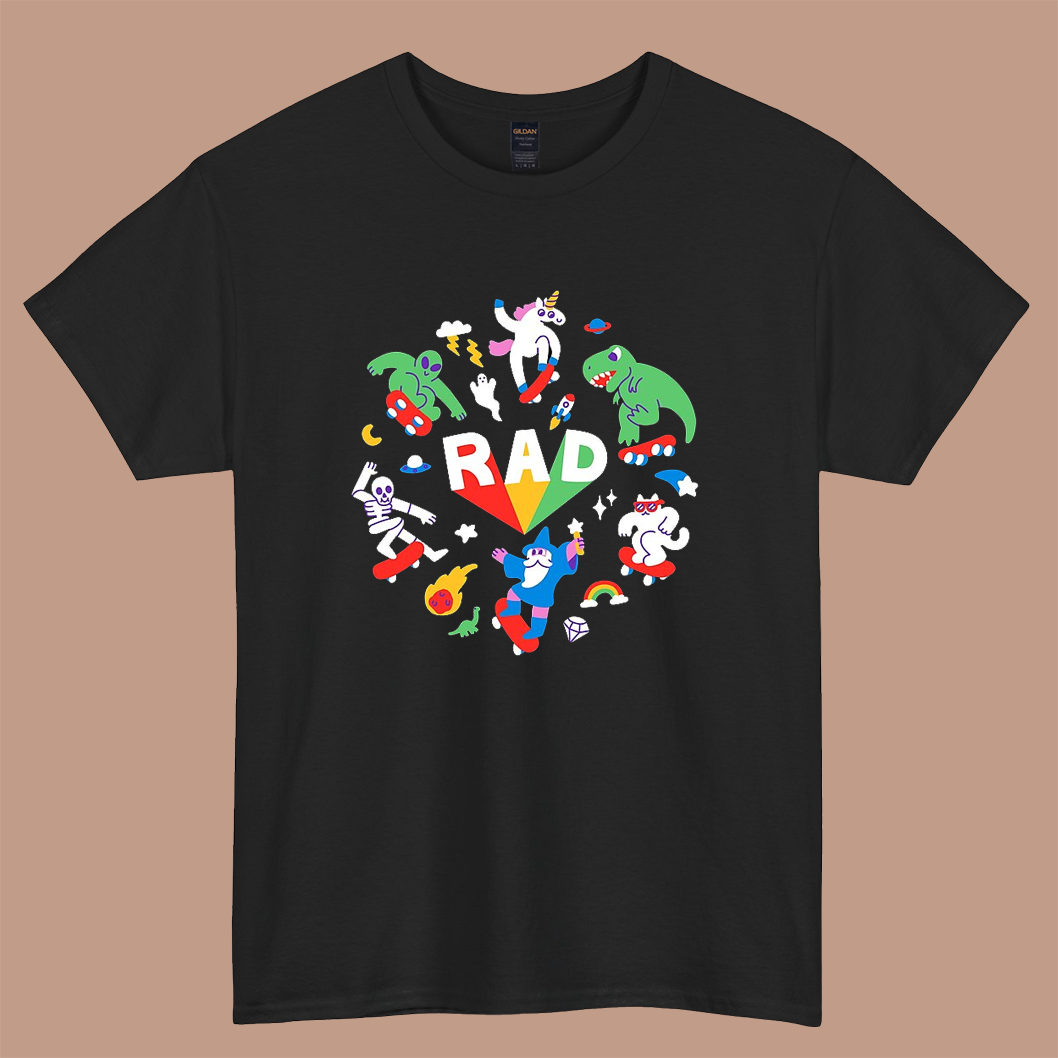 Rad Pals Photographic logo short SLEEVE T SHIRT -P