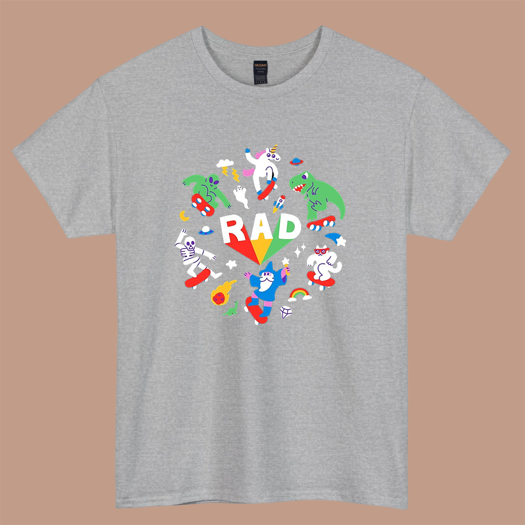 Rad Pals Photographic logo short SLEEVE T SHIRT -P