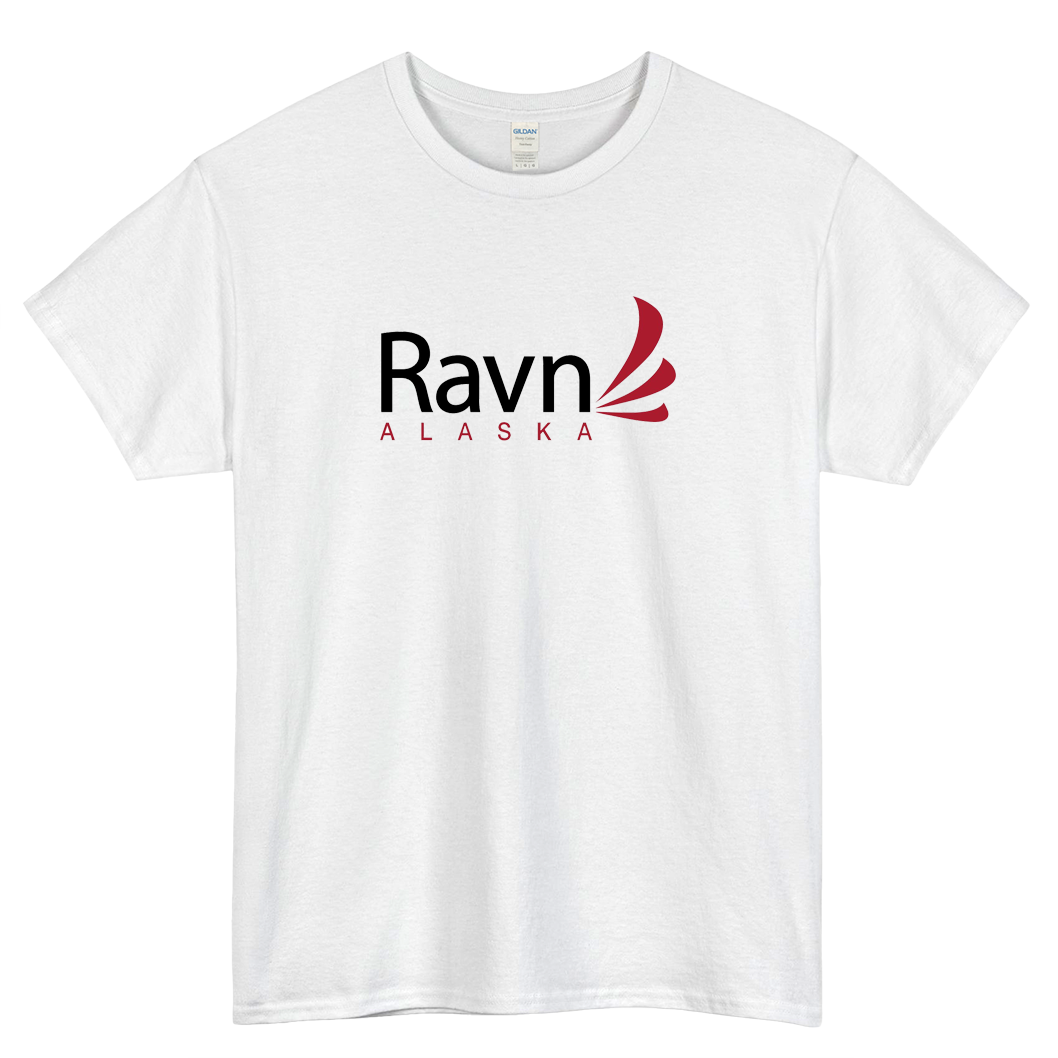 Ravn Alaska Airlines Short Sleeve T-Shirt Size S-3XL -P