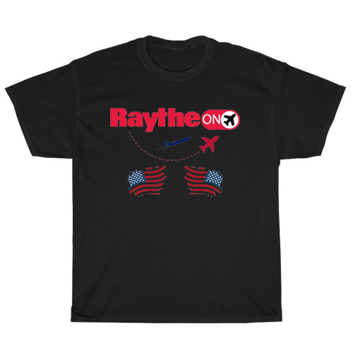 Raytheon Logo Mens Unisex Short Sleeve Black T-Shirt Size S-3XL