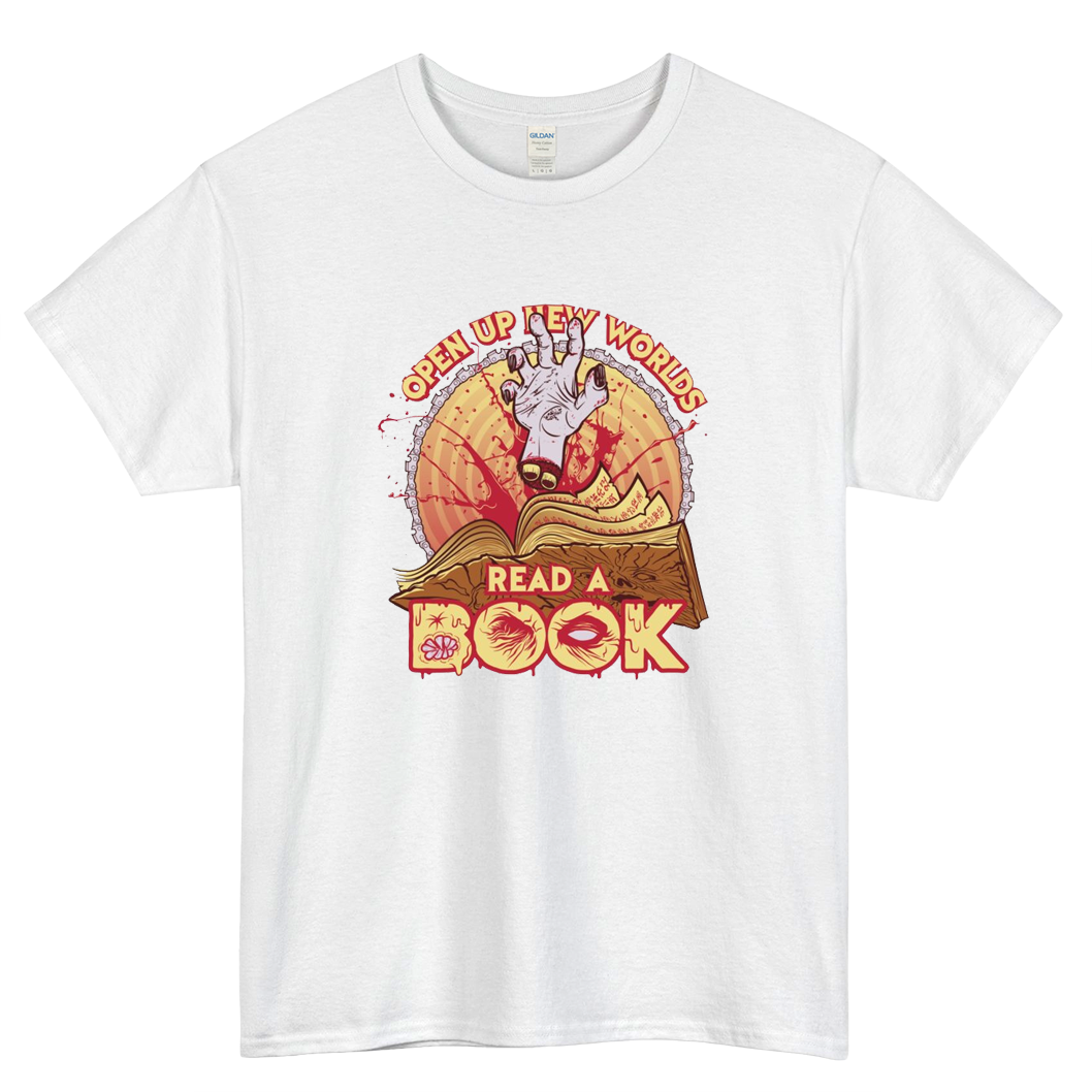 Read a Damn'd Book Logo Mens Unisex Short Sleeve T-Shirt Size S-3XL - P