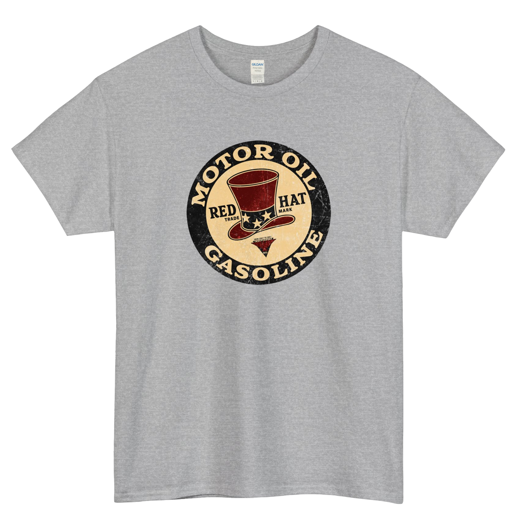 Red Hat Gasoline Logo short sleeve t shirt S-3X - P