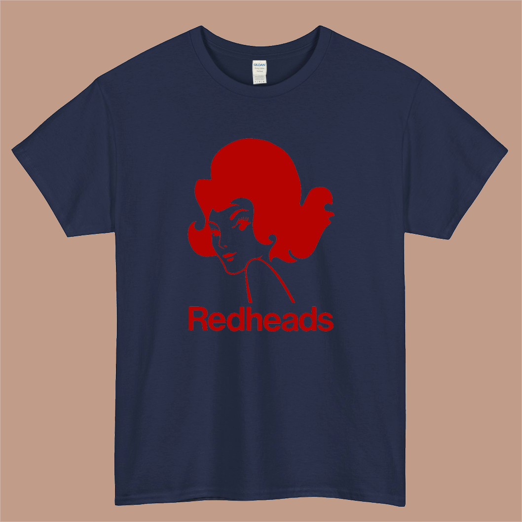Redhead Matches Logo Mens Unisex Short Sleeve Navy T-Shirt Size S-3XL
