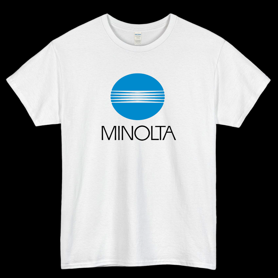 Retro Vintage Minolta Logo Mens Unisex Short Sleeve T-Shirt Size S-3XL - P