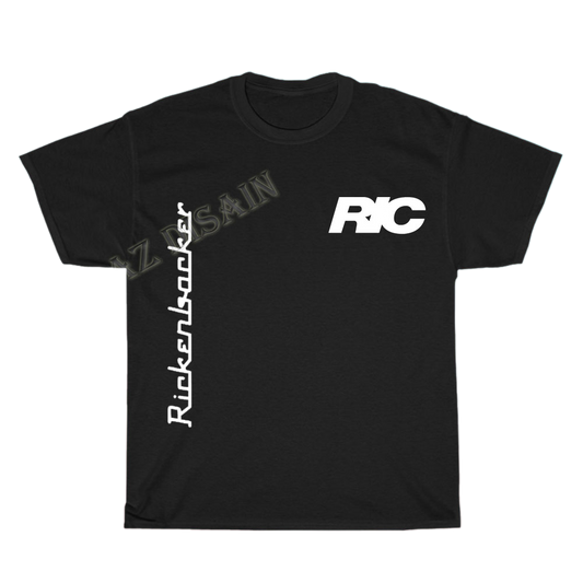 Rickenbacker Guitars Logo Men's Unisex T Shirt Size S to 3XL