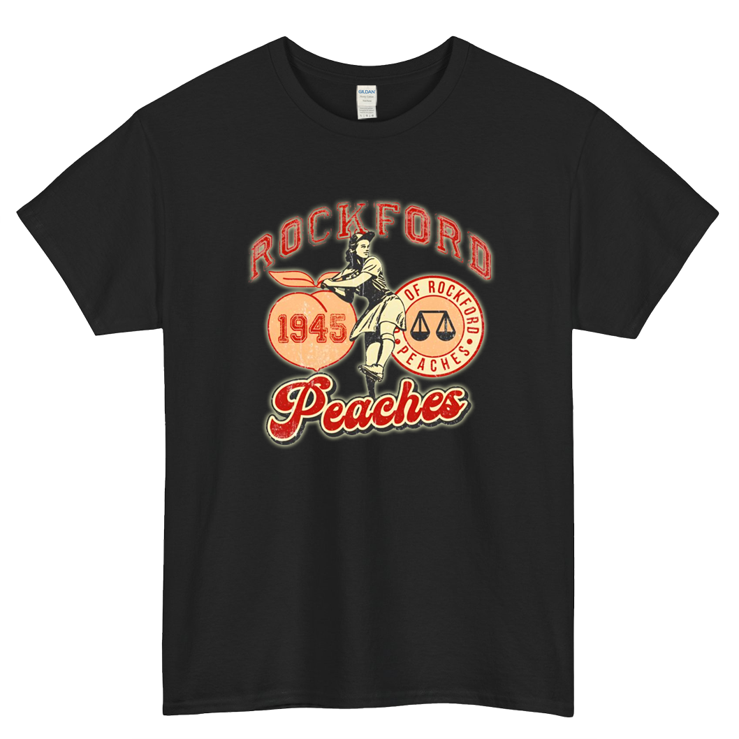 Rockford Peaches Logo Mens Unisex Short Sleeve T-Shirt Size S-3XL - P