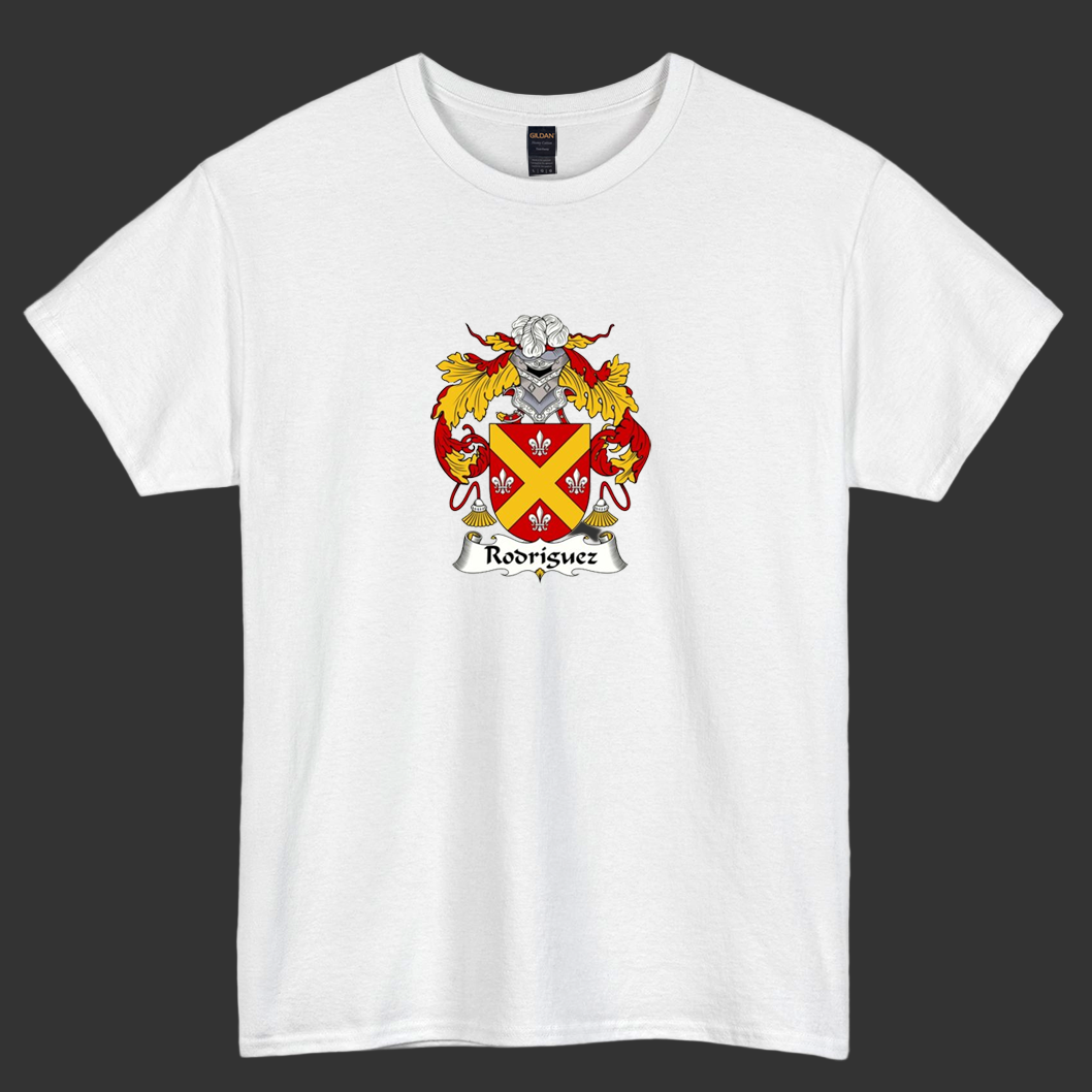 Rodriguez Coat of Arms Family logo short SLEEVE T SHIRT -P