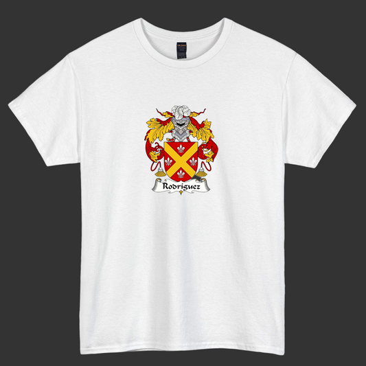 Rodriguez Coat of Arms Family  logo short SLEEVE T SHIRT -P
