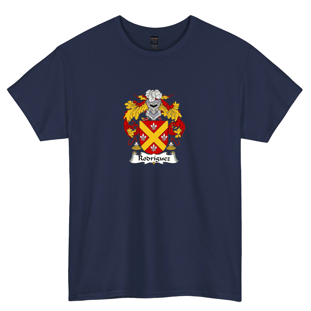 Rodriguez Coat of Arms Family logo short SLEEVE T SHIRT -P