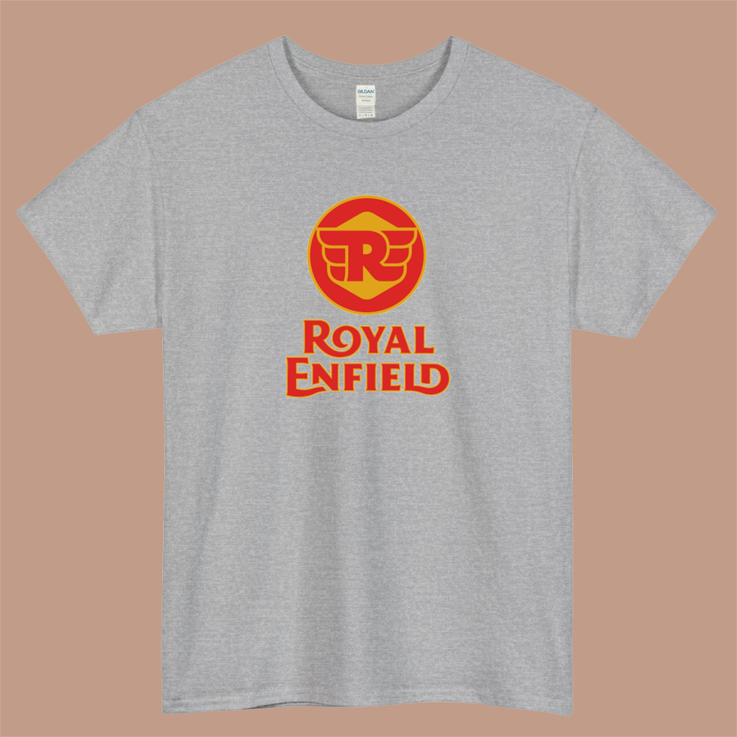 Royal Enfield Logo Mens Unisex Short Sleeve T-Shirt Size S-3XL - P