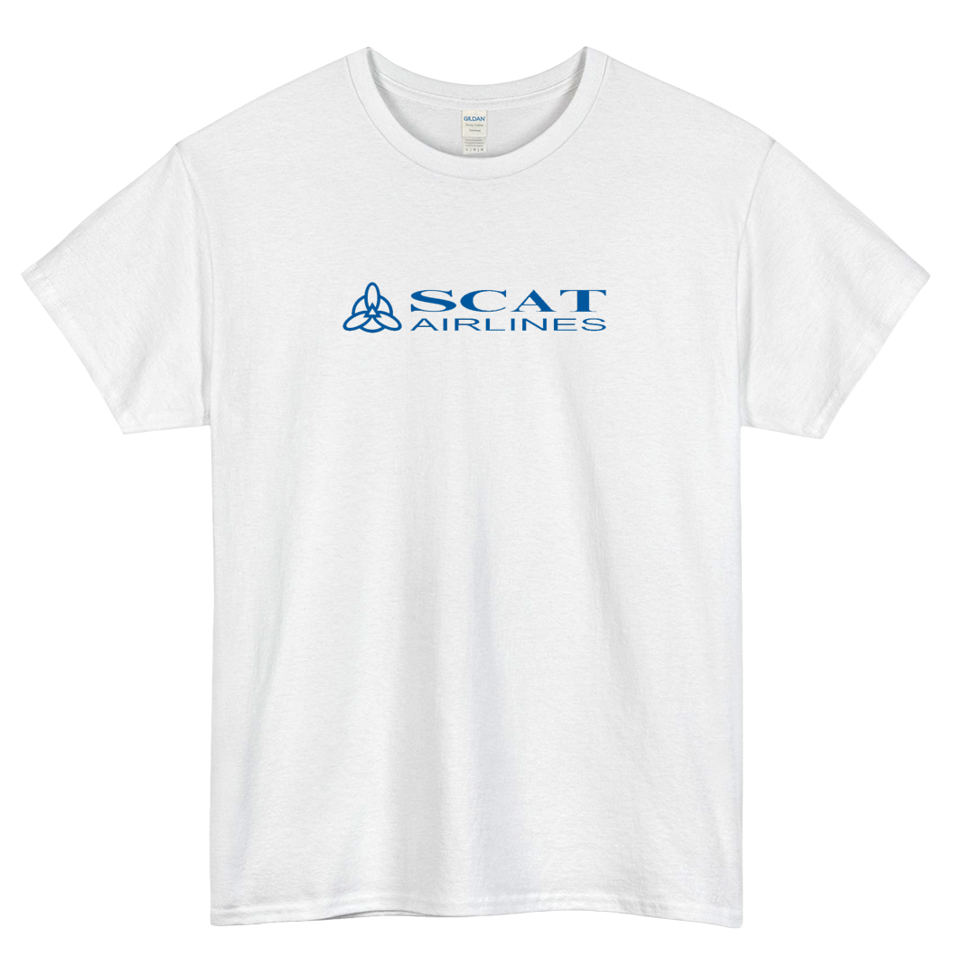 SCAT AIRLINES LOGO 2 short SLEEVE T SHIRT -P