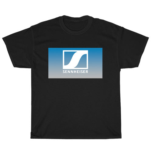 SENNHEISER Audio Company Logo Mens Unisex Short Sleeve Black T-Shirt Size S-3XL