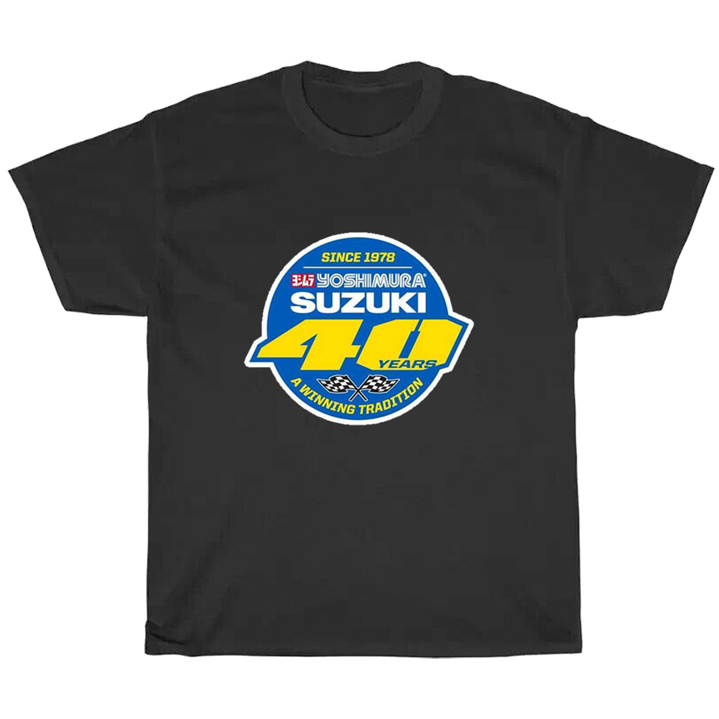 SUZUKI YOSHIMURA CELEBRATE 40 Logo Men's Unisex T Shirt Size S to 3XL