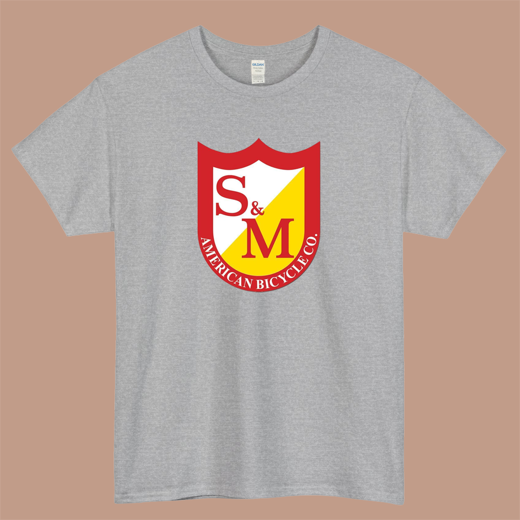 S&M Medium Shield Logo Mens Unisex Short Sleeve T-Shirt Size S-3XL - P