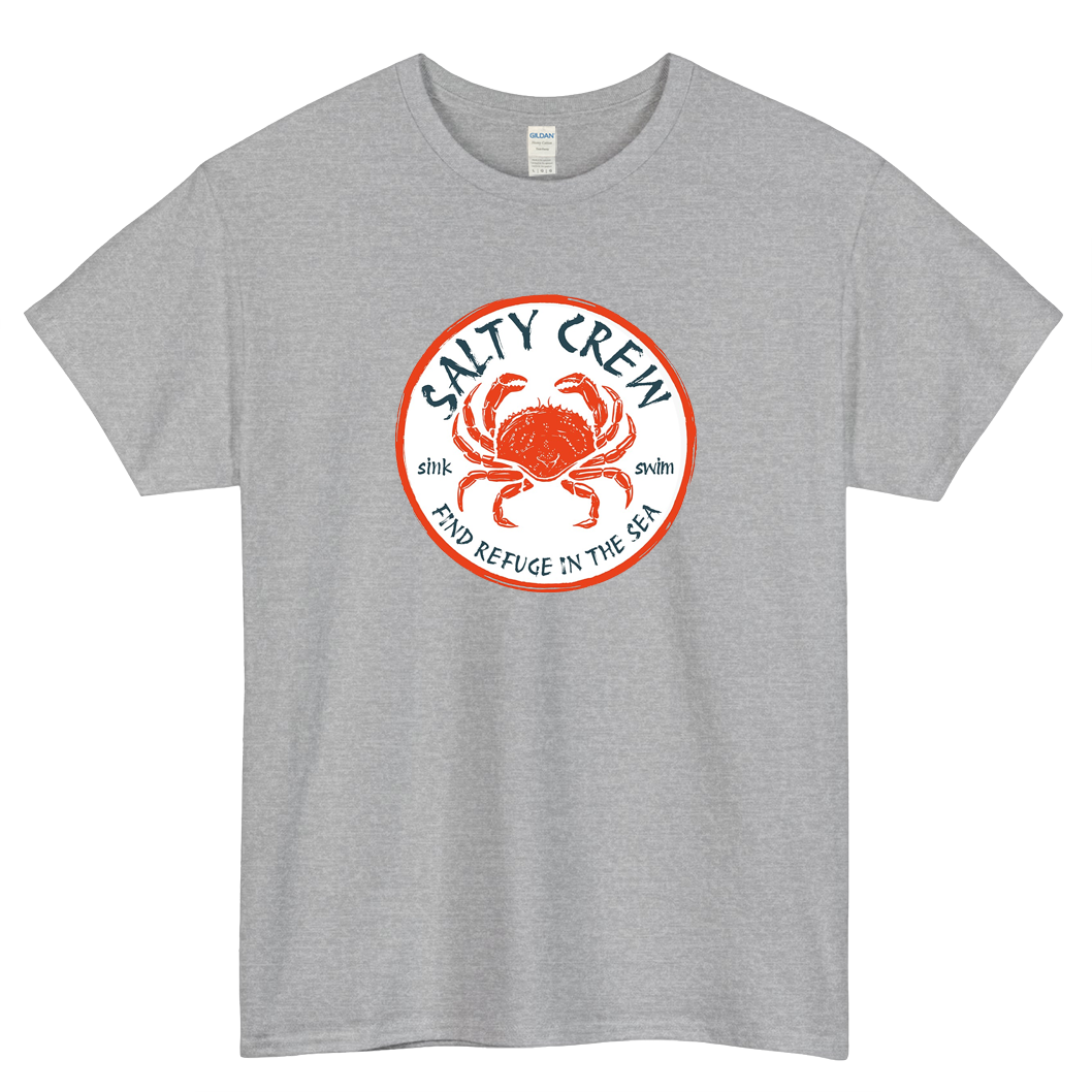 Salty Crew Find Refuge in the sea Logo Mens Unisex Short Sleeve T-Shirt Size S-3XL - P
