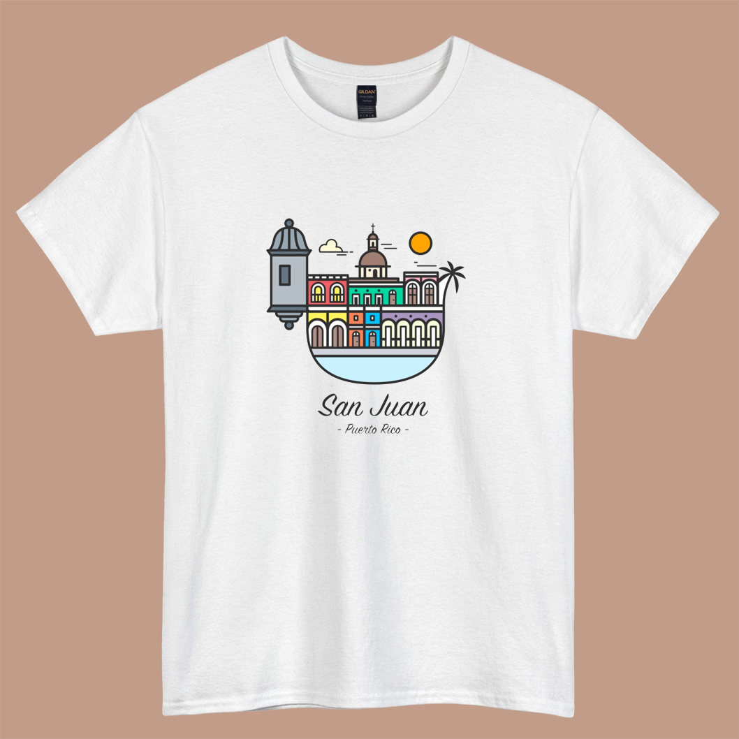 San Juan, Puerto Rico logo short sleeve t shirt Size S-3XL -P