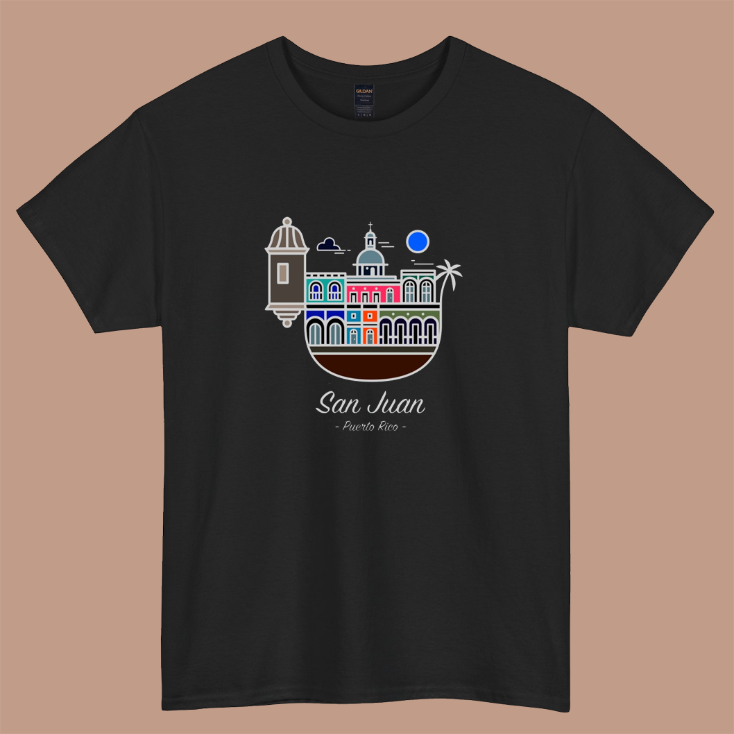San Juan, Puerto Rico logo short sleeve t shirt Size S-3XL -P