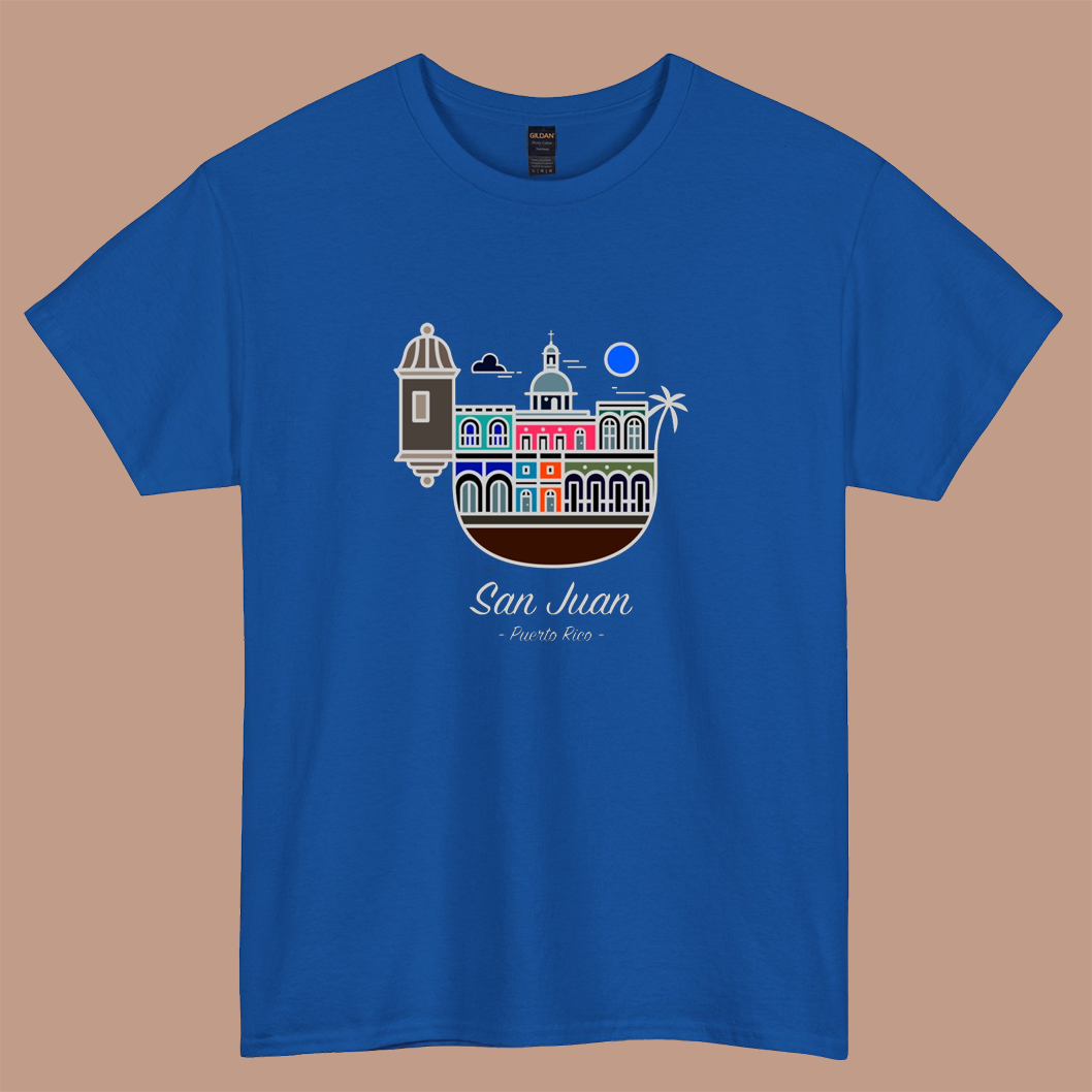 San Juan, Puerto Rico logo short sleeve t shirt Size S-3XL -P