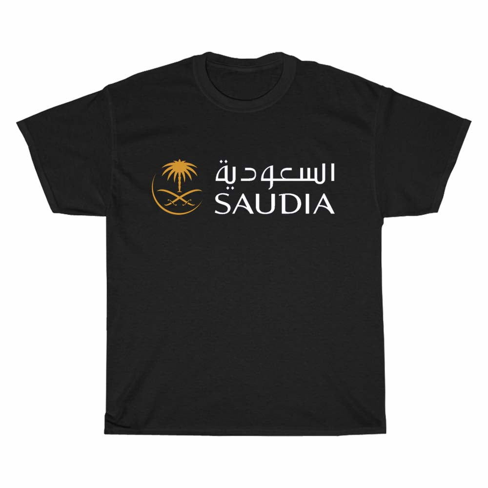 Saudi Arabian Airlines logo  Men's Unisex T Shirt Size S to 3XL