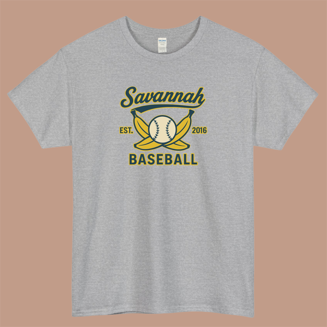 Savannah Baseball EST 2016 Logo Mens Unisex Short Sleeve T-Shirt Size S-3XL - P