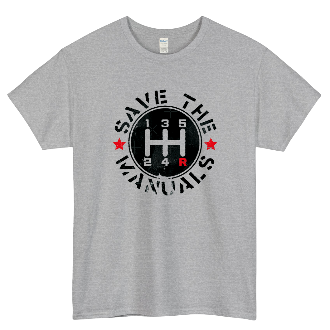 Save The Manuals LOGO short sleeve t shirt size S-3XL