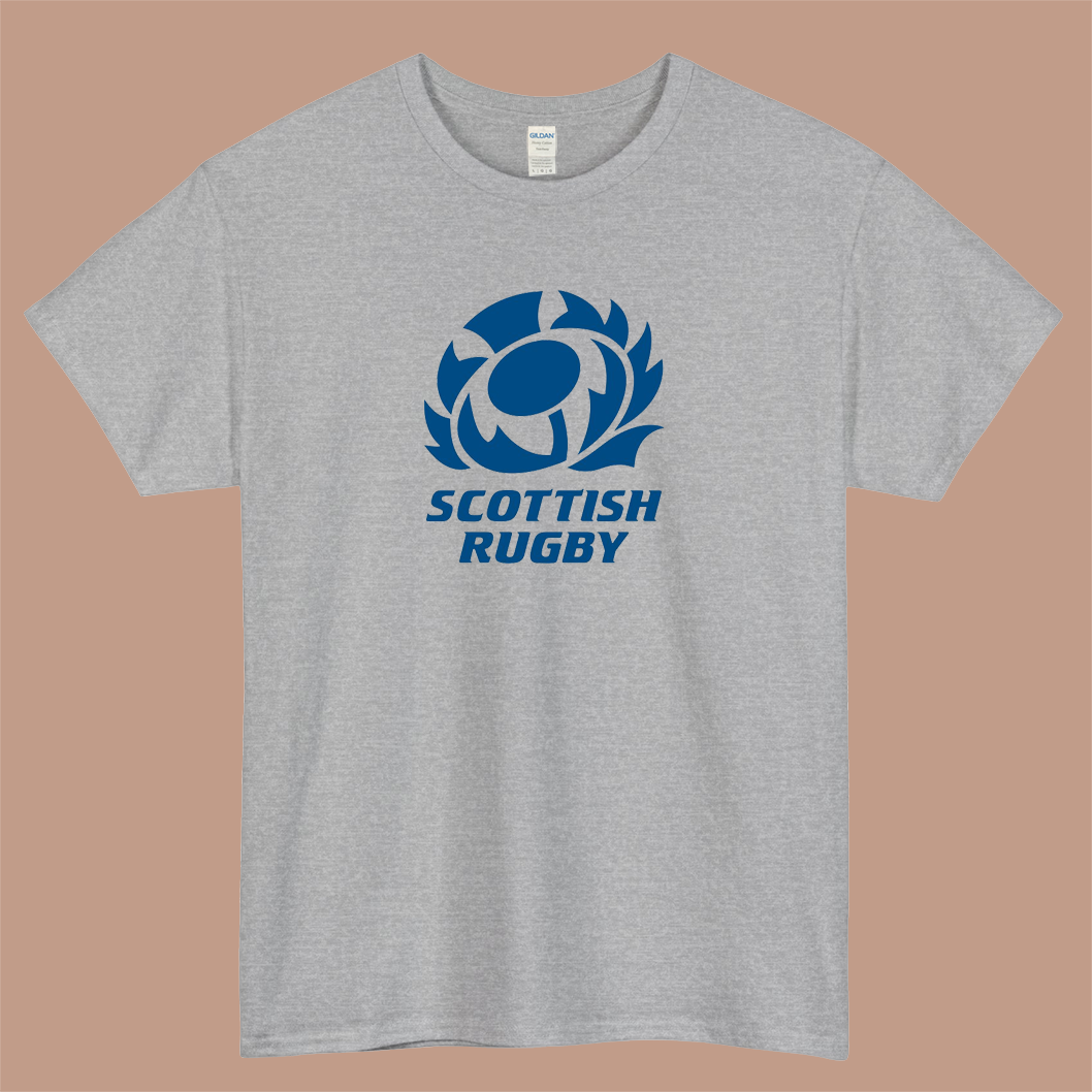 Scotland Rugby Logo Mens Unisex Short Sleeve T-Shirt Size S-3XL - P