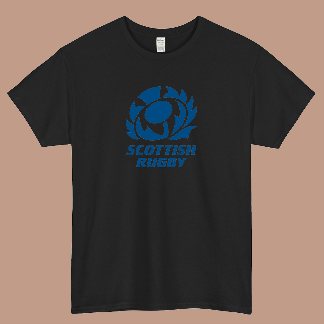 Scotland Rugby Logo Mens Unisex Short Sleeve T-Shirt Size S-3XL - P