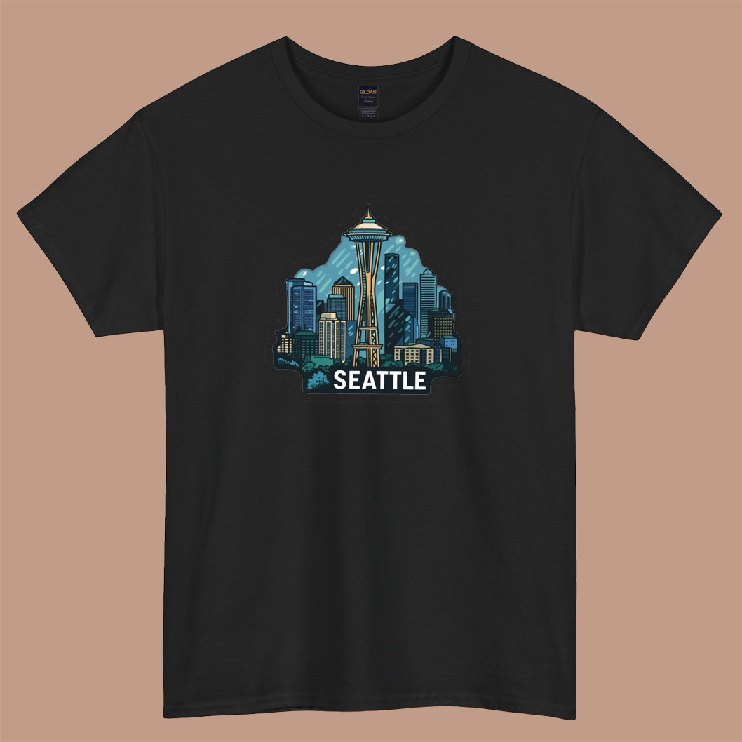 Seattle Rain logo short sleeve t shirt Size S-3XL -P