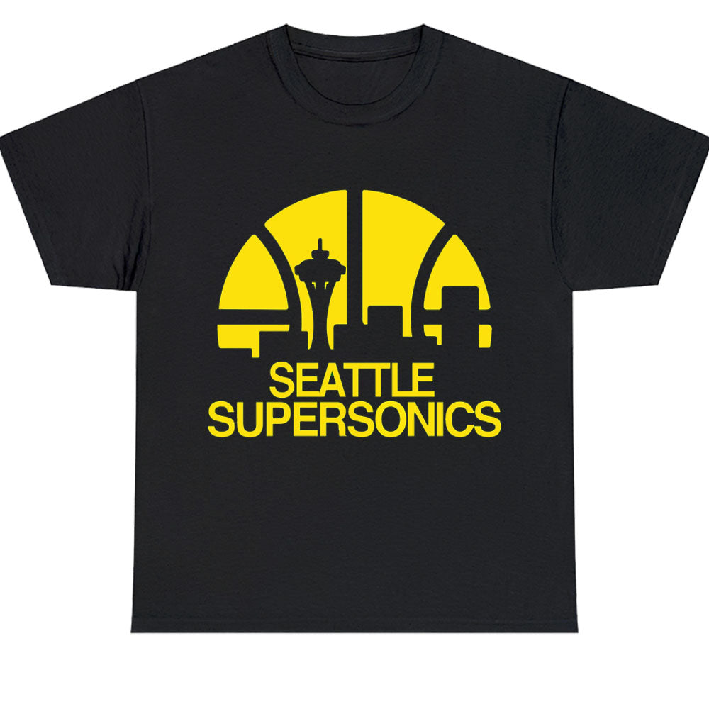 Seattle Supersonics Logo Men's Unisex T Shirt Size S to 3XL