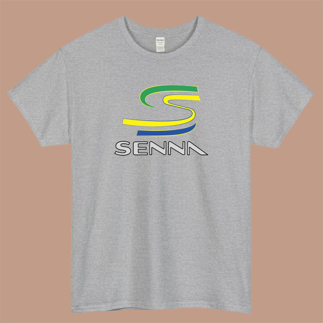 Senna Go Kart Logo Mens Unisex Short Sleeve T-Shirt Size S-3XL - P