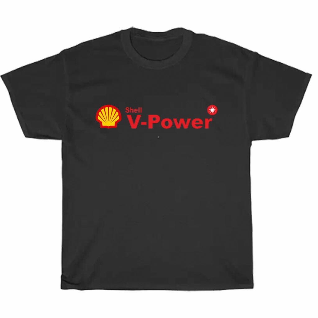 Shell V-Power Racing Logo Men's Unisex T Shirt Size S to 3XL