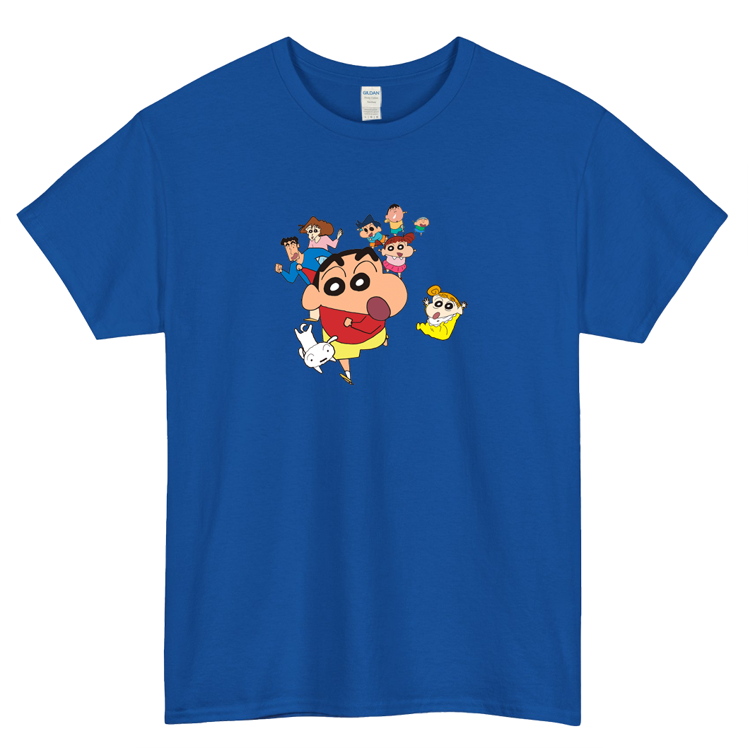 Shinchan Marathon logo SHORT SLEEVE T SHIRT -P