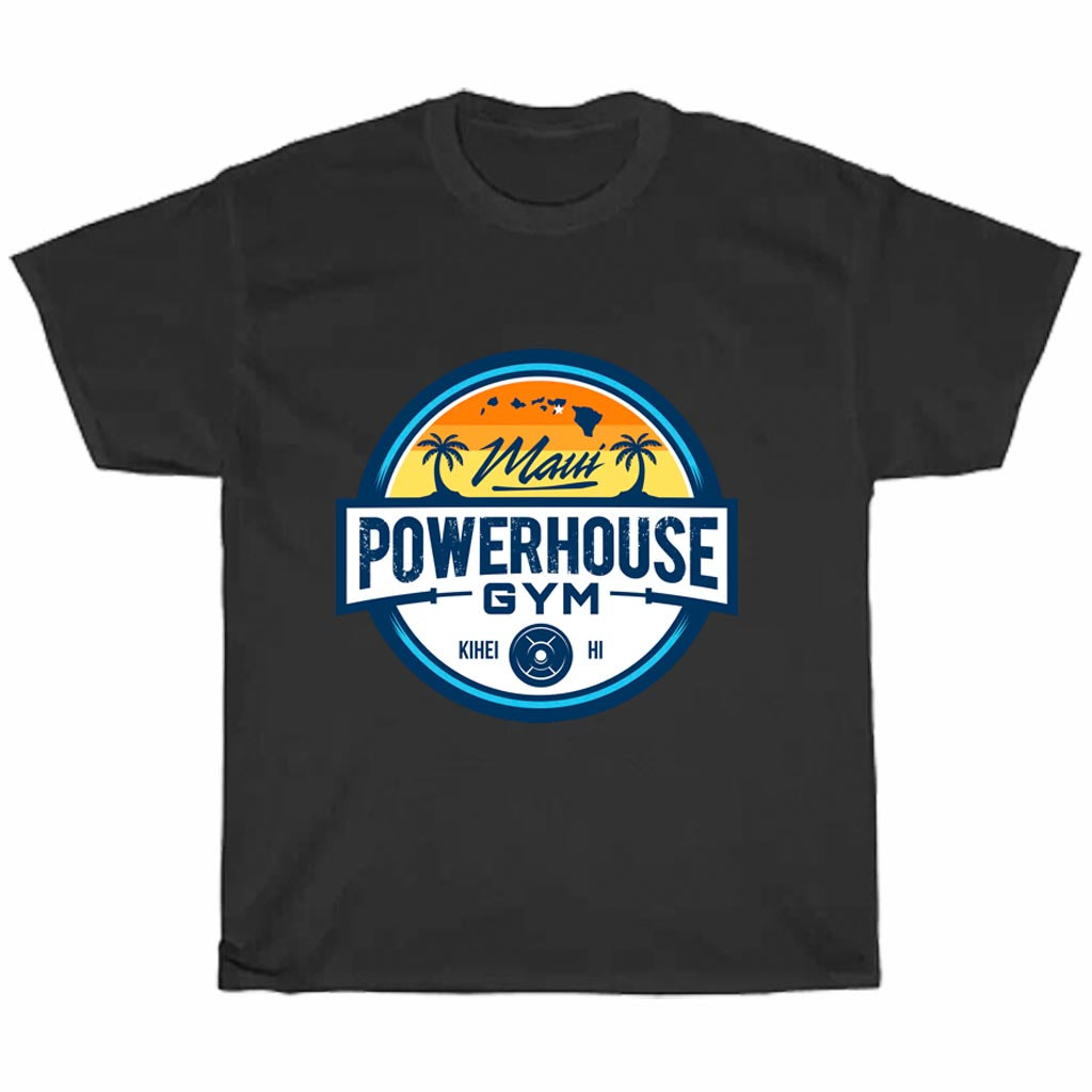 ShopWithAloha - Maui Powerhouse Gym Logo Men's Unisex T Shirt Size S to 3XL