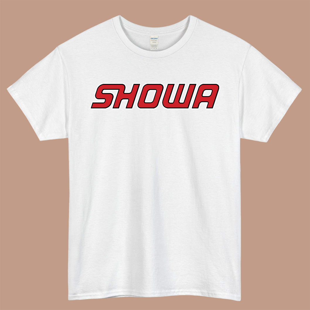 Showa Corporation Logo Mens Unisex Short Sleeve White T-Shirt Size S-3XL