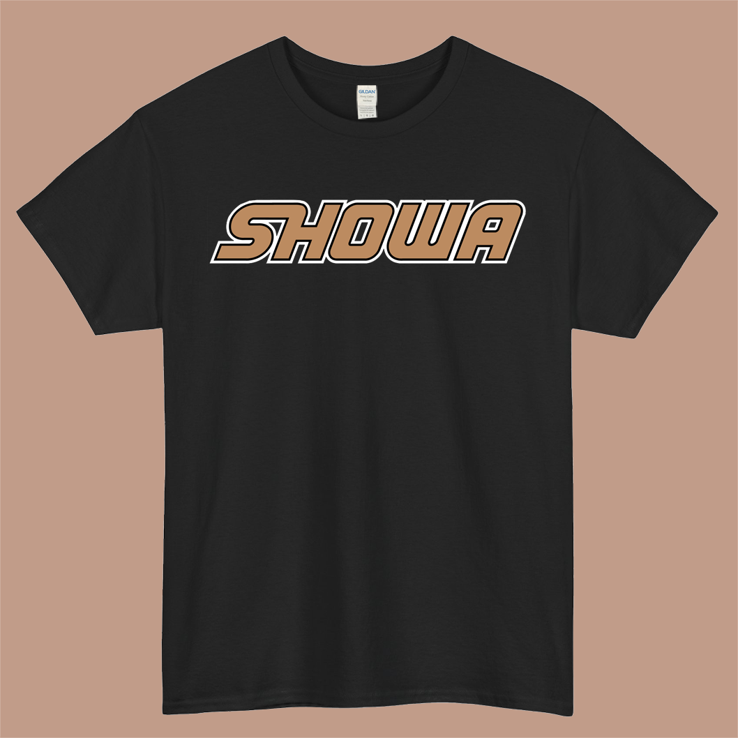 Showa Suspension Logo Mens Unisex Short Sleeve Black T-Shirt Size S-3XL