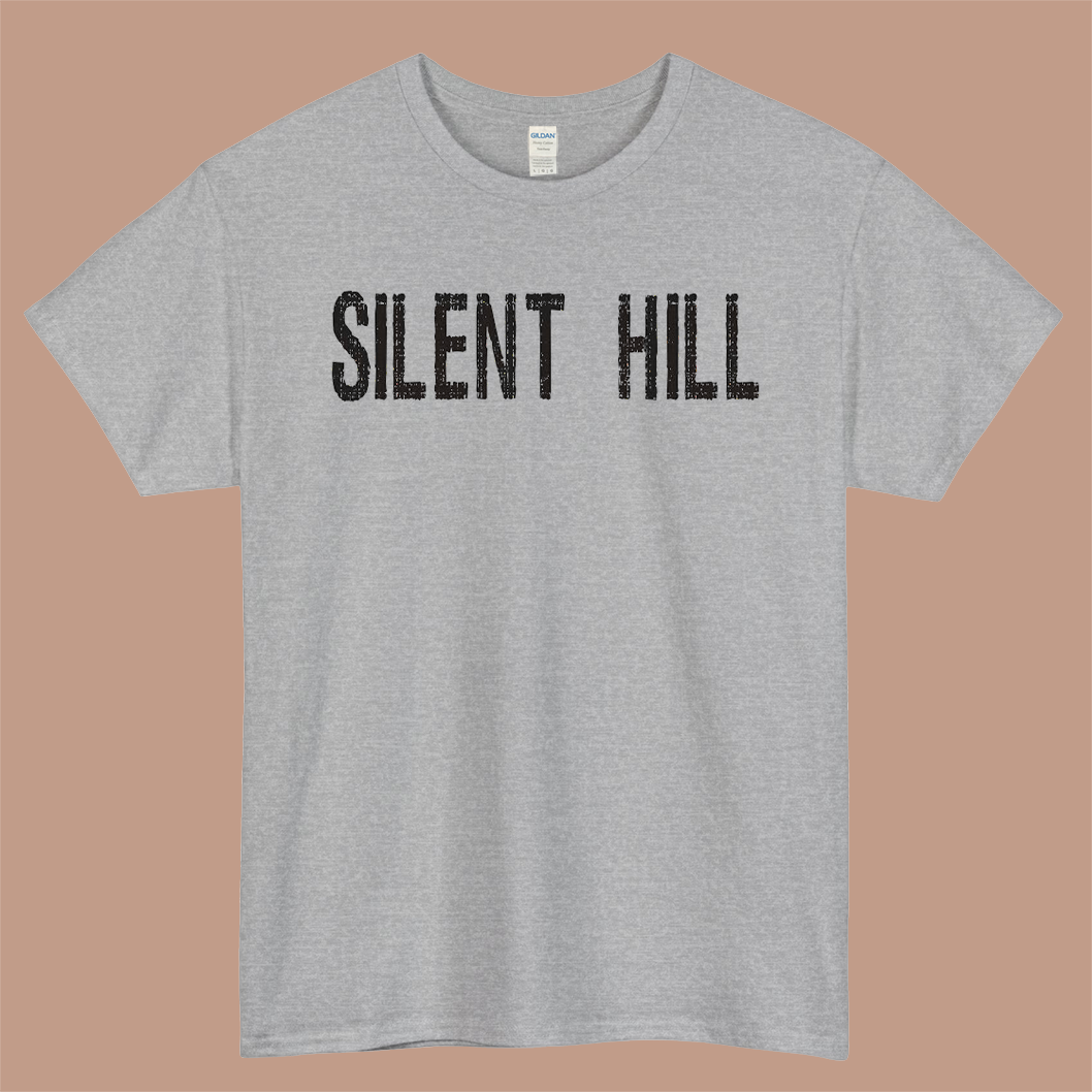 Silent Hill Logo Mens Unisex Short Sleeve Gray T-Shirt Size S-3XL