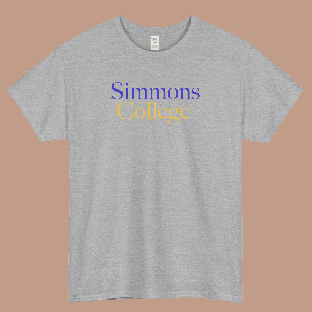 Simmons College Logo Mens Unisex Short Sleeve T-Shirt Size S-3XL - P