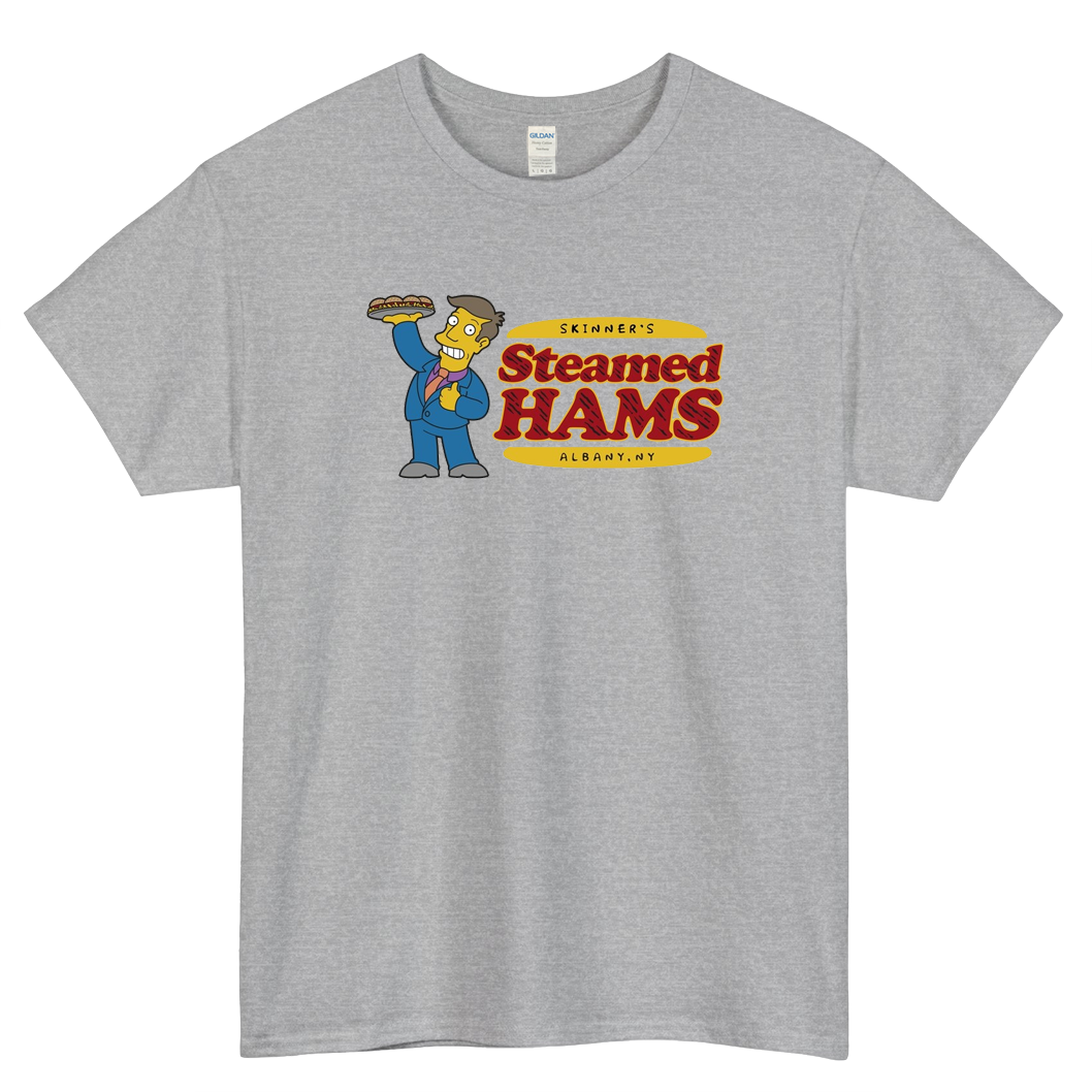 Skinners Steamed Hams Logo Mens Unisex Short Sleeve T-Shirt Size S-3XL - P